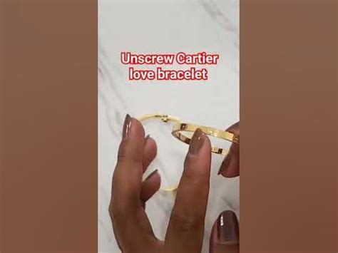 how to unscrew cartier love bracelet|cartier love bracelet problems.